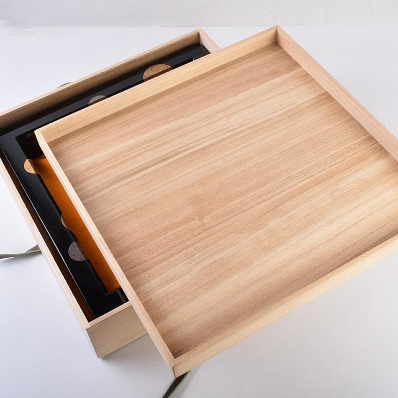 茶道具　輪島塗　蒔絵職人　日野拓也作　玉兎蒔絵　炉縁　共箱　M　R8986B