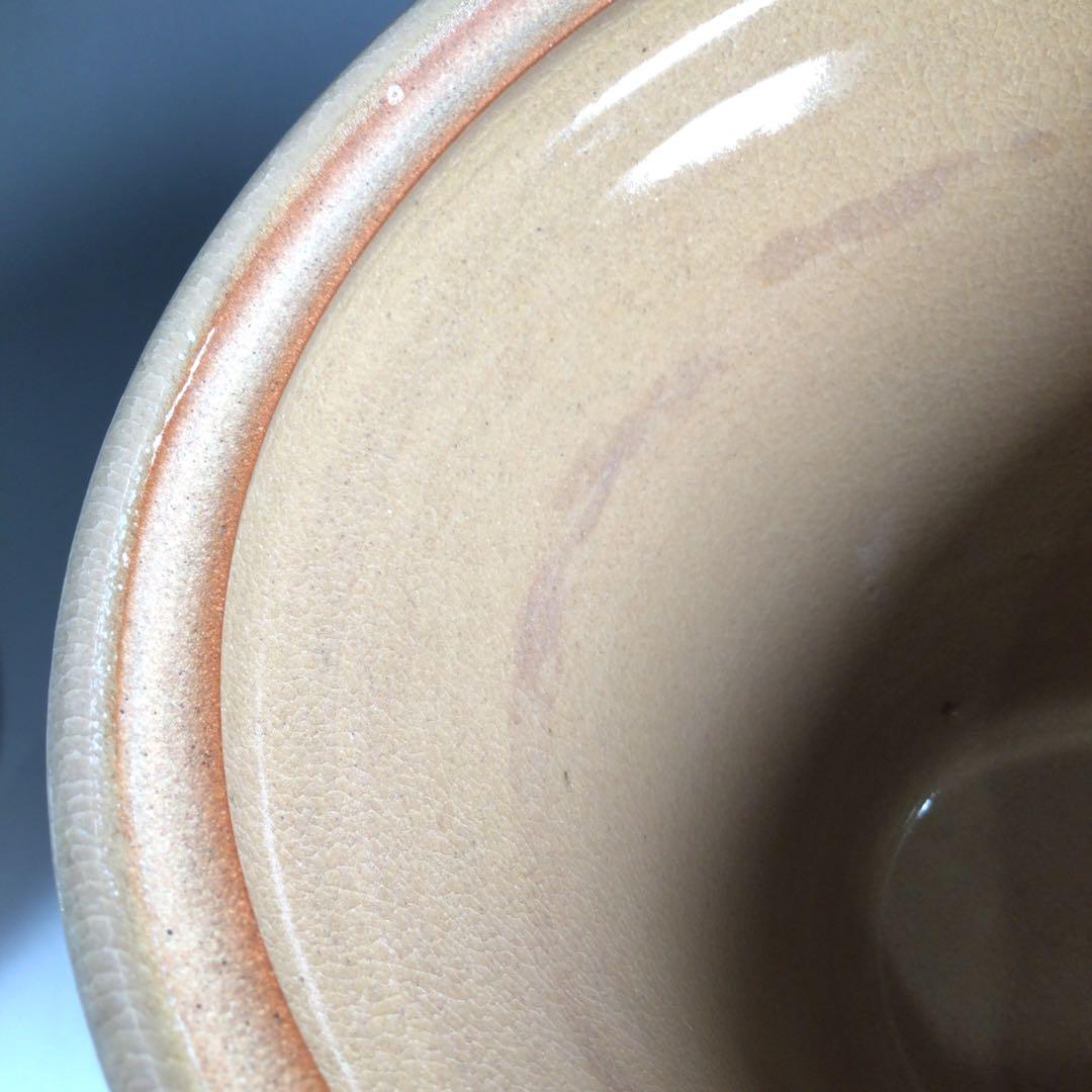 N164 水指 『宮島焼』『川原圭斎造』『広口水指』 共箱 茶道具