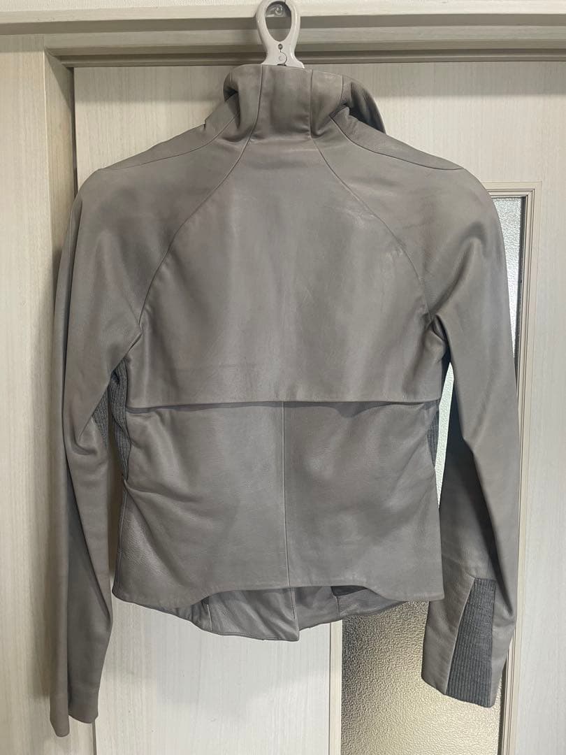 Helmut Lang ヘルムート・ラング レザー ジャケット グレー リック
