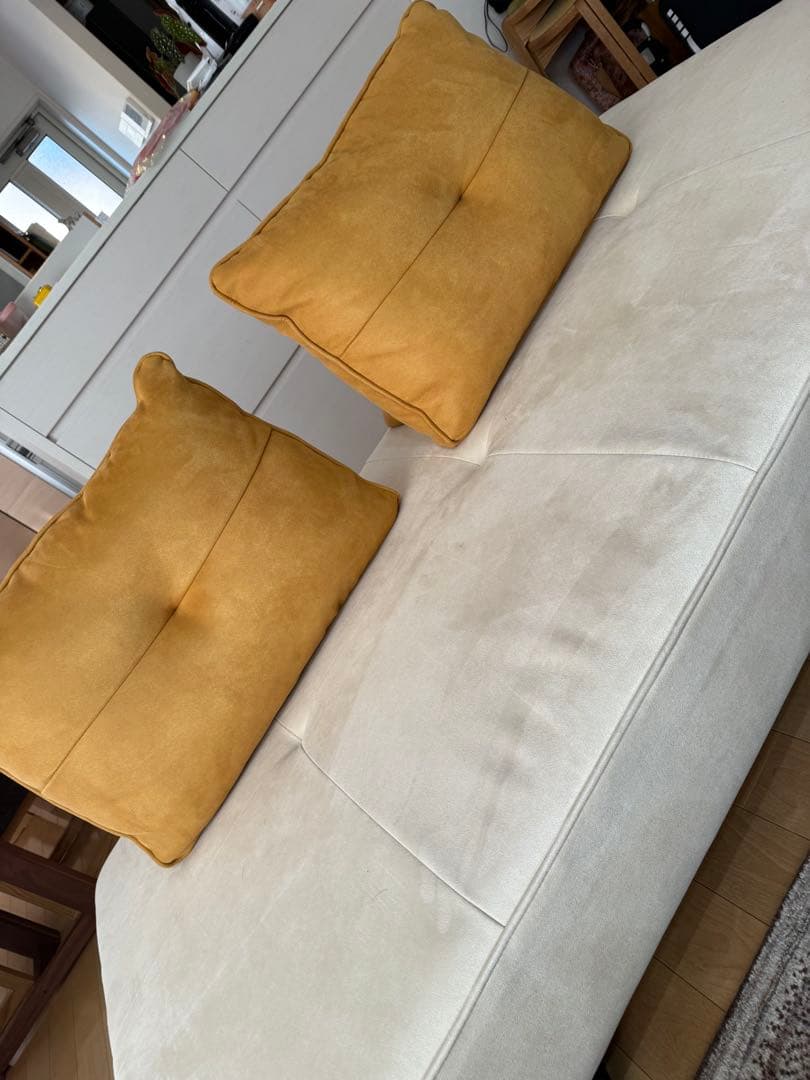 ⭐︎ばし⭐︎USED 関家具 アルフレードソファ ミルクティー幅183cm