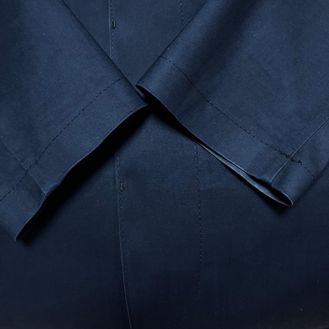 Macintosh ゴム引きフーデットコートネイビー