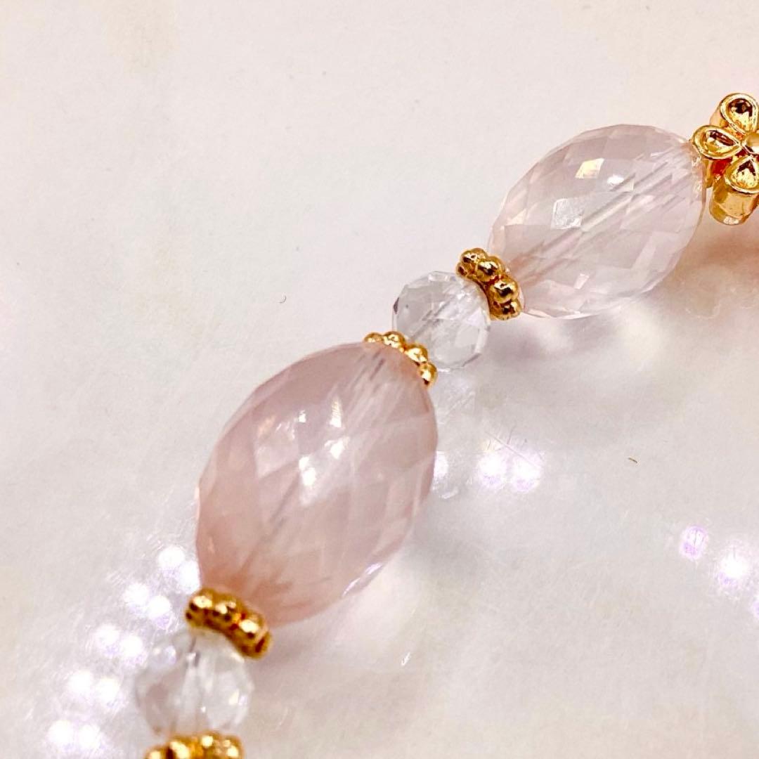 天然石★ブレスレット ストロベリークォーツ ♪ 383