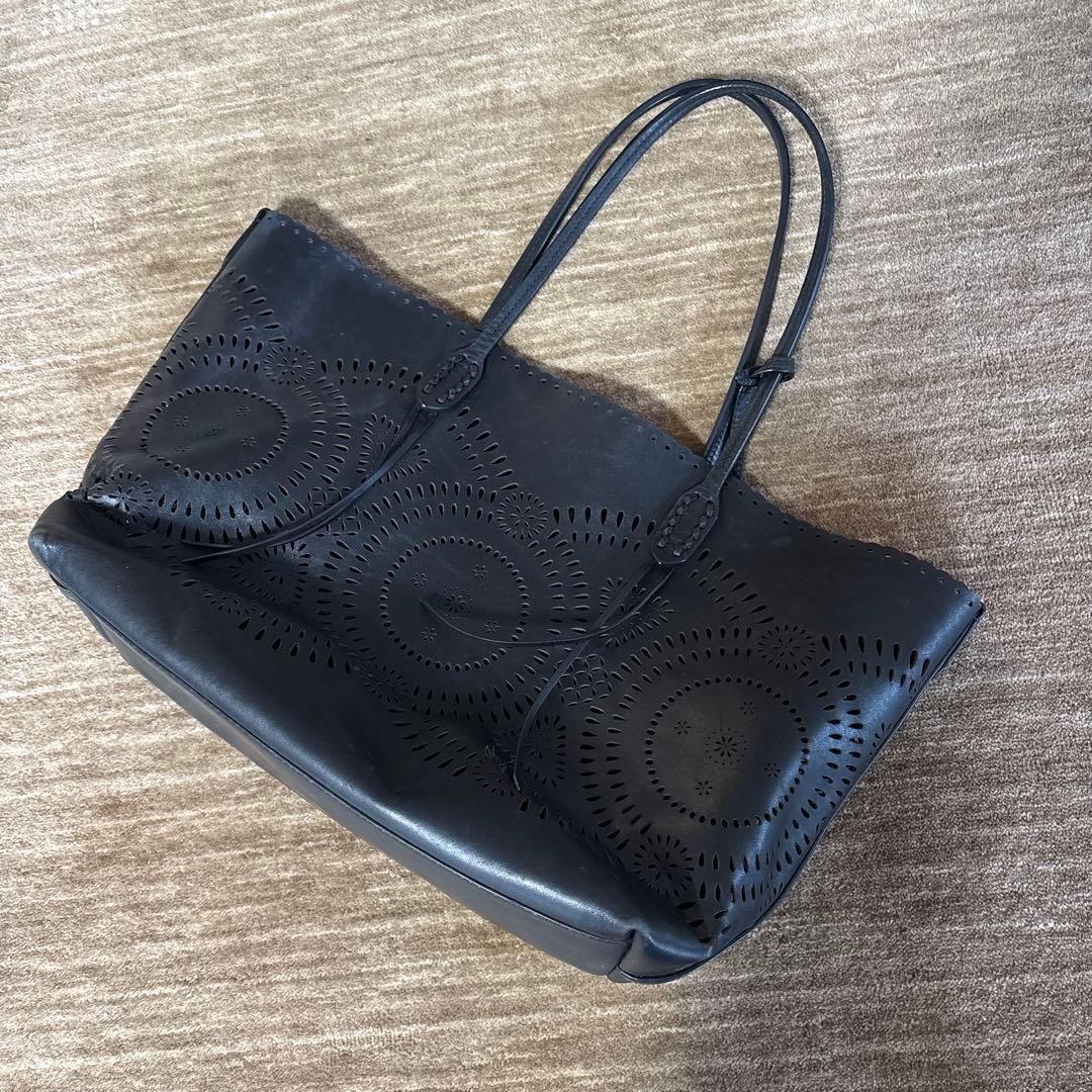 POLO ラルフローレン ブラック レザーバッグ