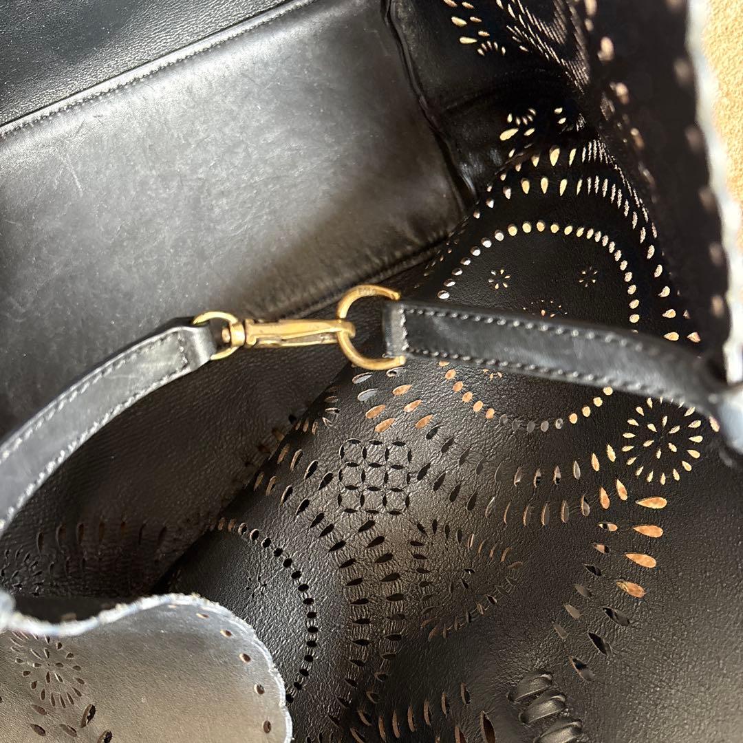 POLO ラルフローレン ブラック レザーバッグ