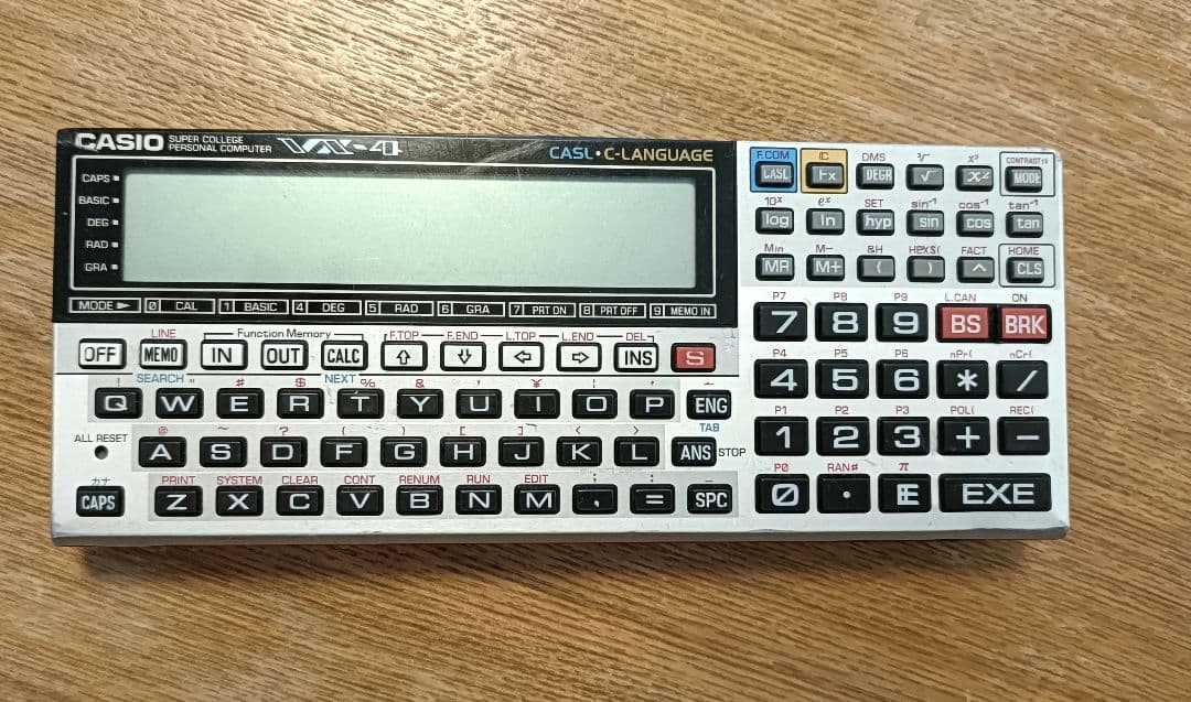 CASIO スーパーカレッジ VX-4 CASIO VX-4 Pocket Computer USED JAPAN
