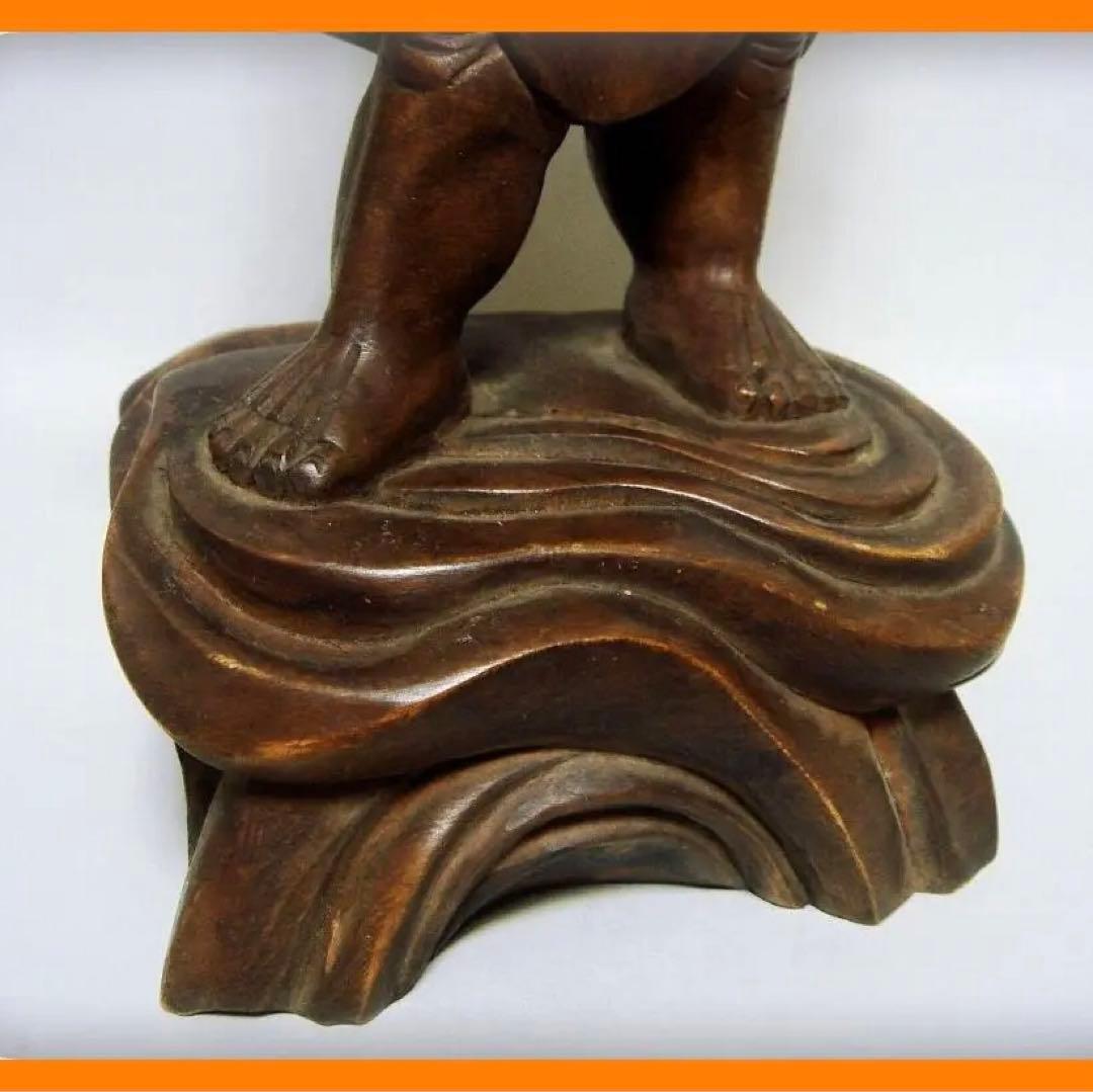 540『木彫 天燈鬼』 /骨董品 古美術 古玩 アンティーク