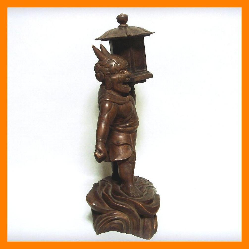 540『木彫 天燈鬼』 /骨董品 古美術 古玩 アンティーク