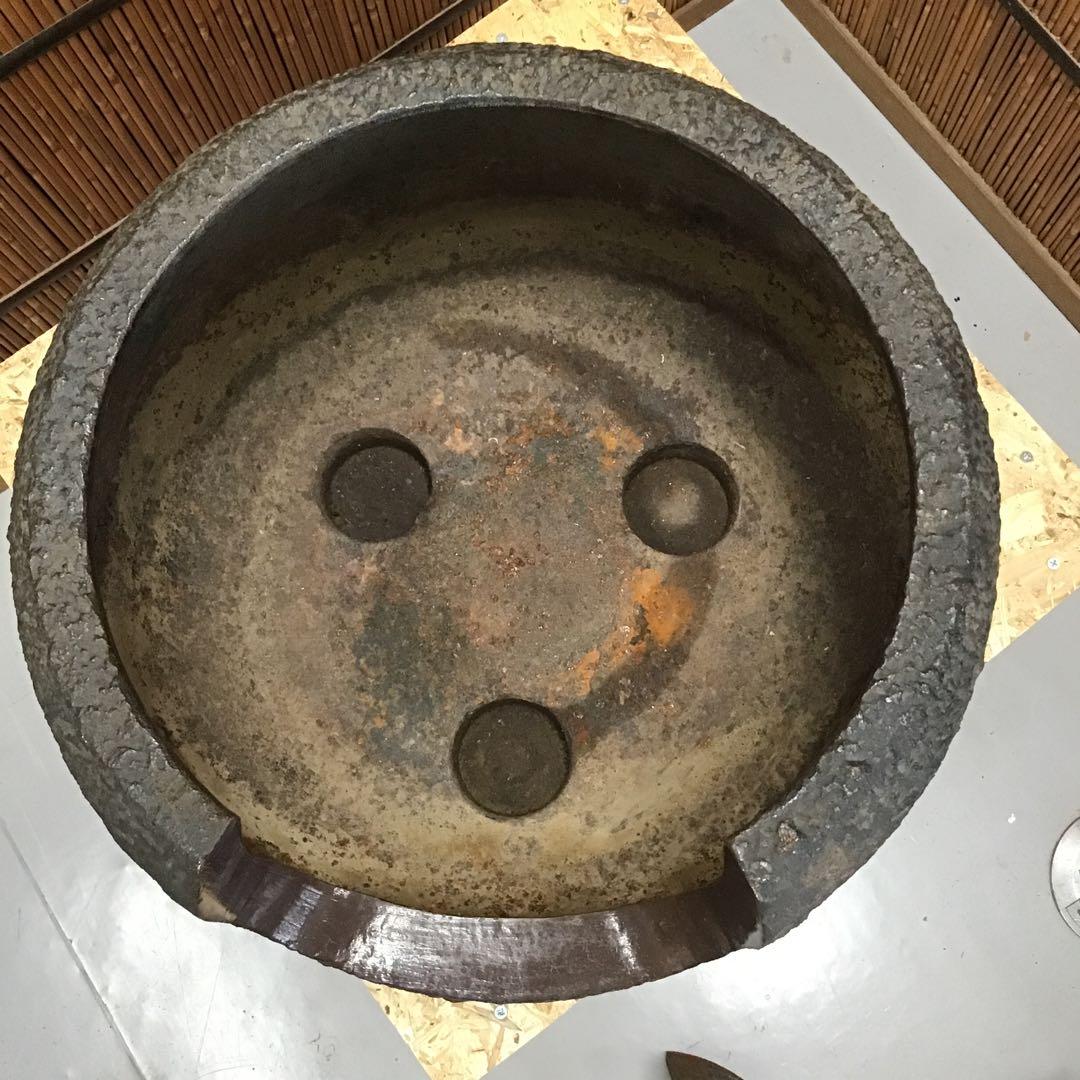 茶道具炉➕釜➕釜リング➕灰 IT236KM