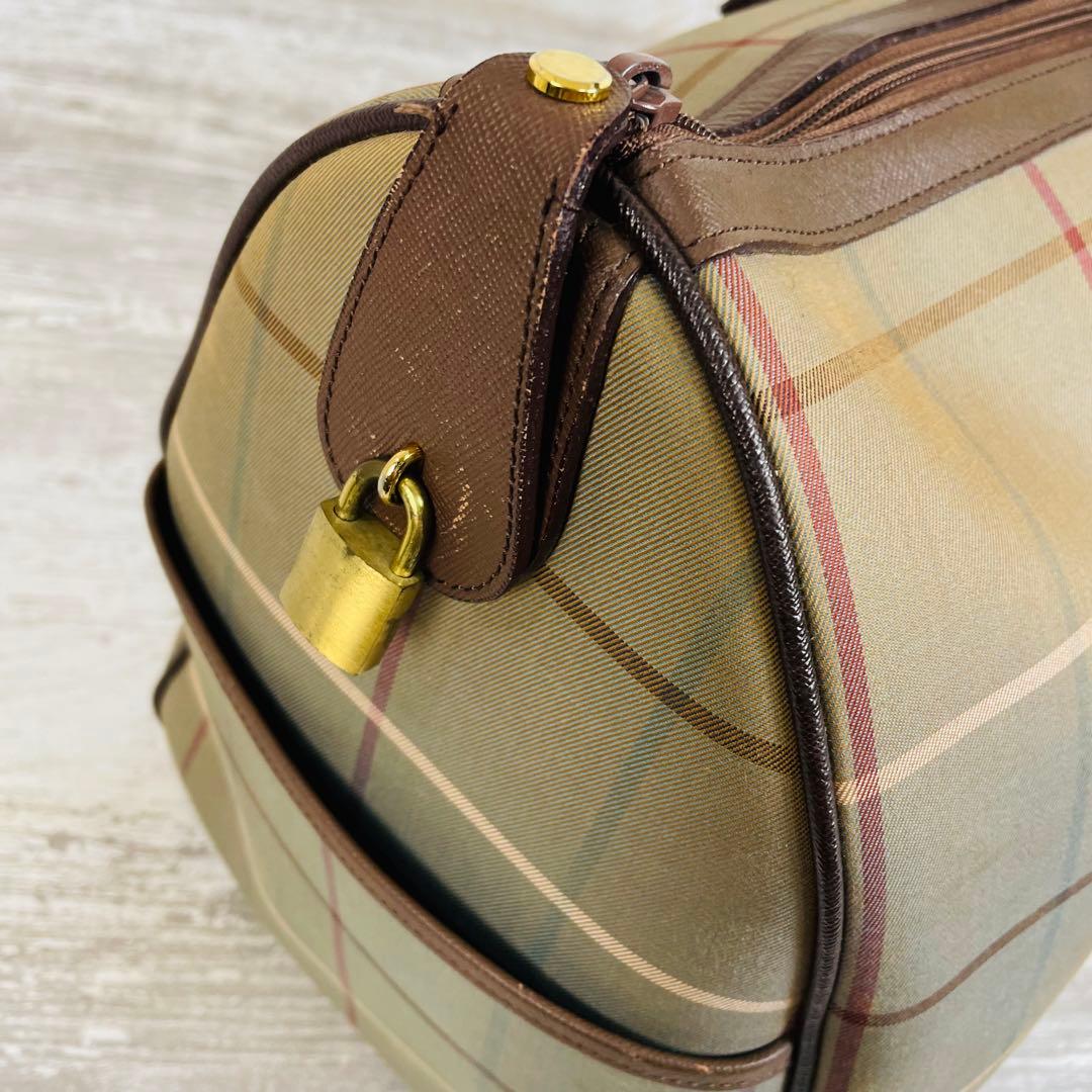 BURBERRY チェック柄 ボストンバッグ Burberry チェック柄 ボストン