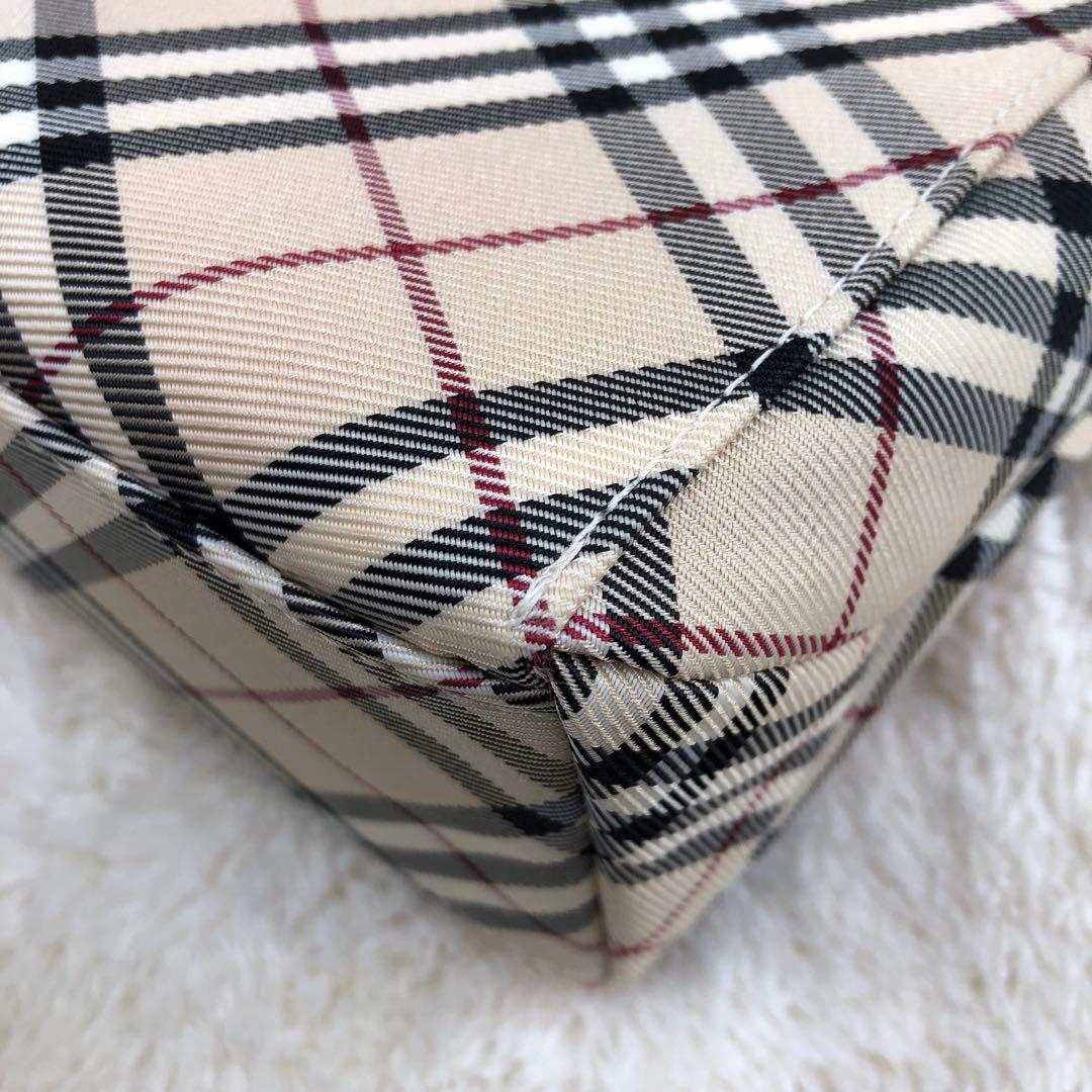 BURBERRY BLUE LABEL ノバチェック ハンドバッグ ベージュ