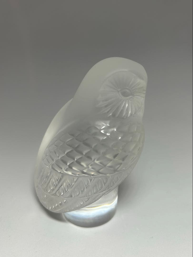 LALIQUE ラリック フクロウ クリスタル 置物 箱・冊子付き