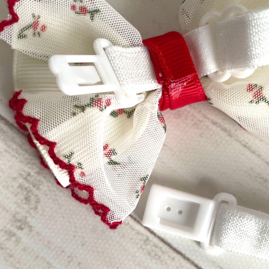 オーダーページ トリミングチョーカー 花柄フリル＆お花チャーム 業務用