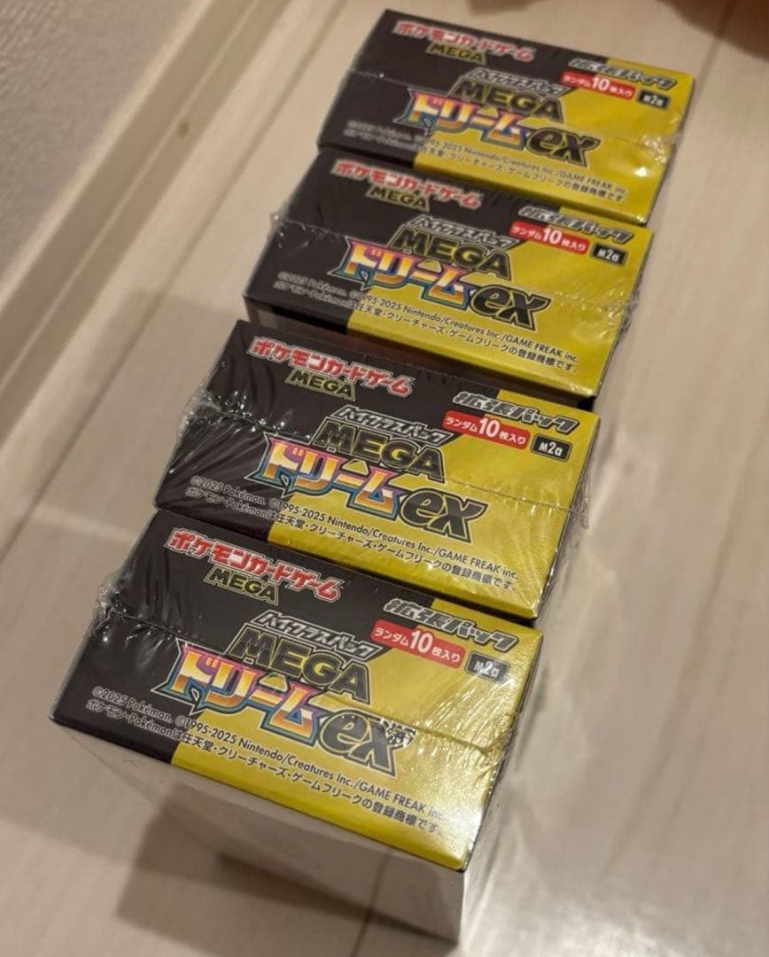 「ポケモンカード」MEGAドリームex 4BOX 新品未開封 シュリンク付き