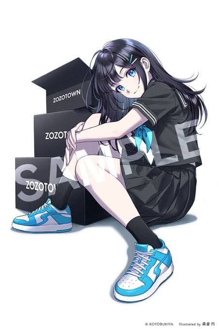 創彩少女庭園 × ZOZO 森倉円さん描き下ろし額装付きジークレープリント
