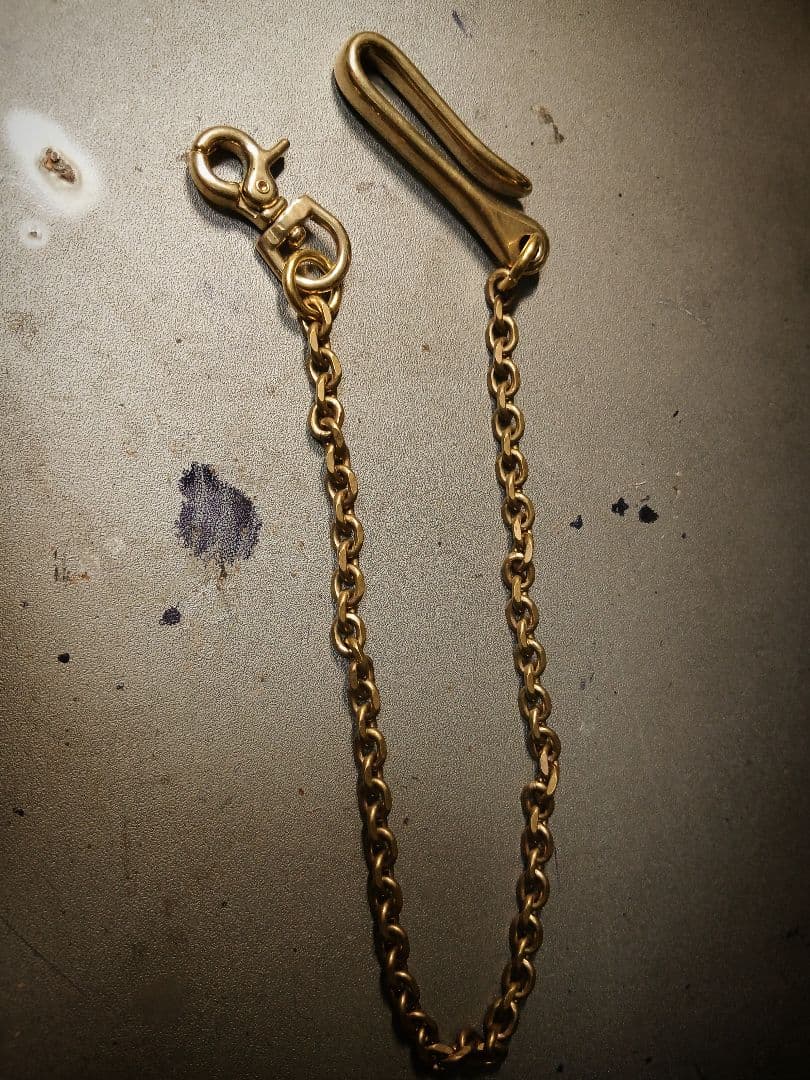 た*か様 ハーマンオーク サドルレザー ロングトラッカーウォレット 経年変化 ス