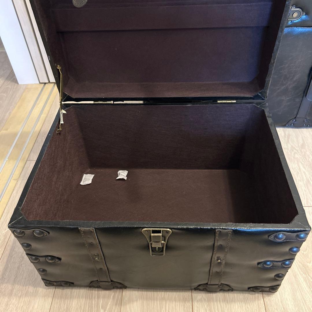 アンティーク調　宝箱　スツール　収納　トランクBOX