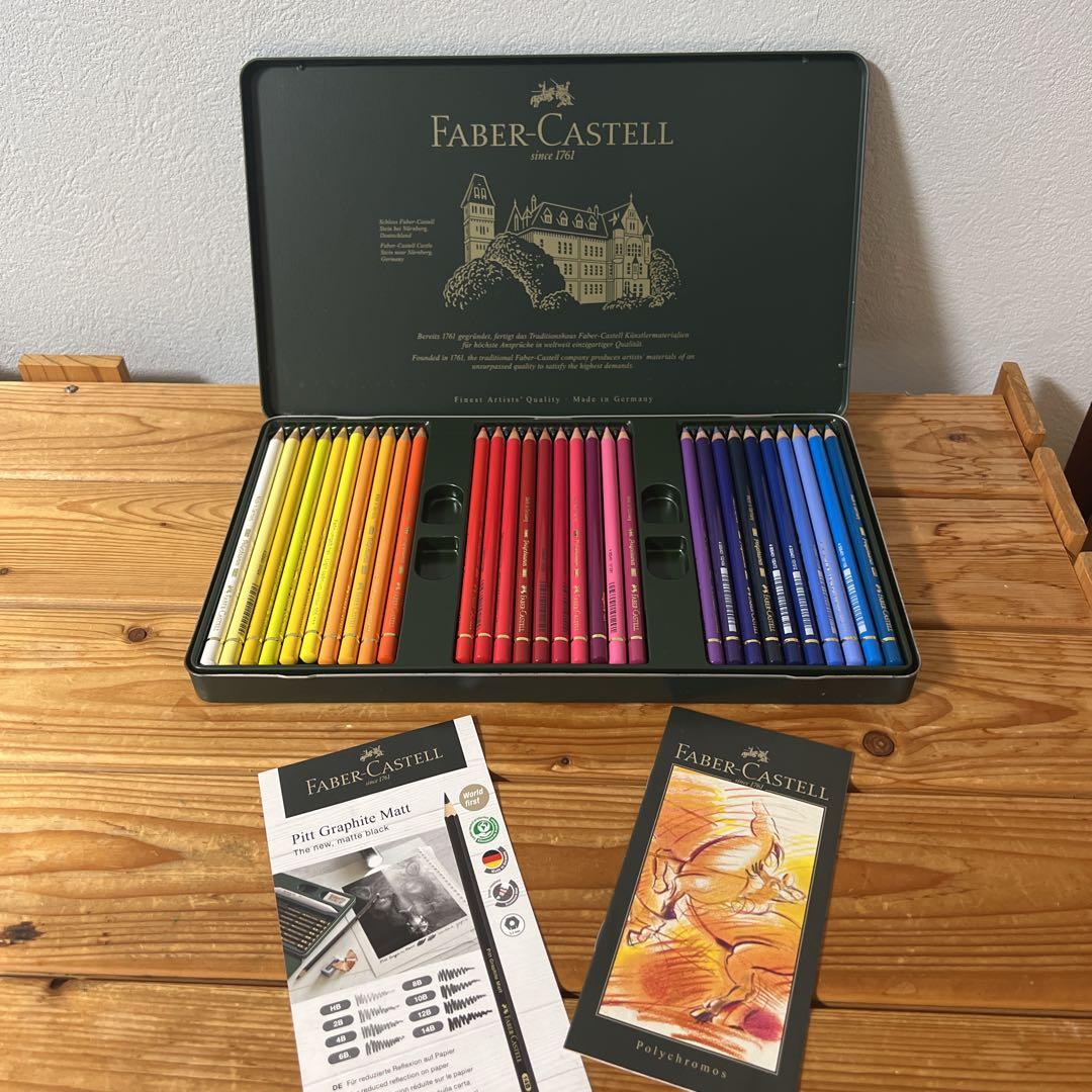 Faber-Castell 60色油性色鉛筆セット ほぼ未使用品 Amazon.co.jp