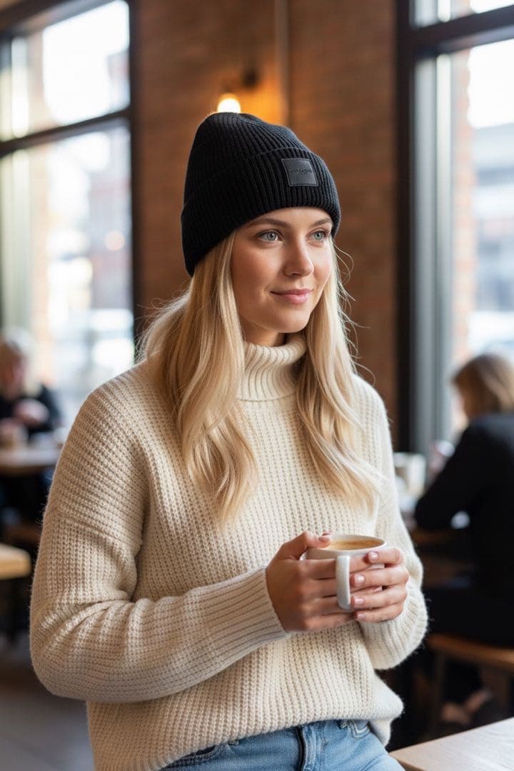 アイ様専用 新品 ショッパー付 COACH コーチ ニットキャップ