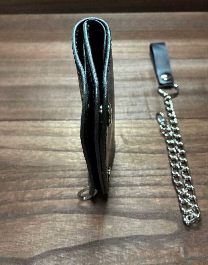 本革牛革ミドルトラッカーウォレット