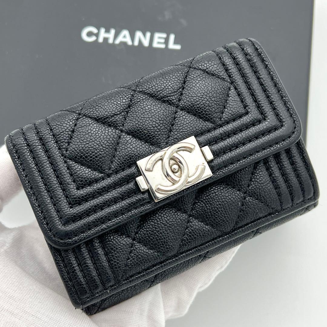 楽天市場】ボーイシャネル 3つ折り財布の通販 【極美品】CHANEL 三
