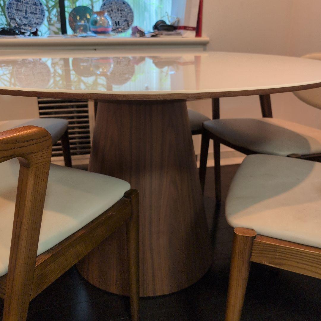 【サニー様限定】Armonia円形ホワイトダイニングテーブル