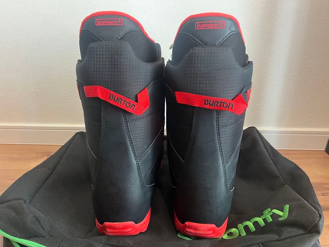 BURTON スノーボードブーツ ブラック/レッド
