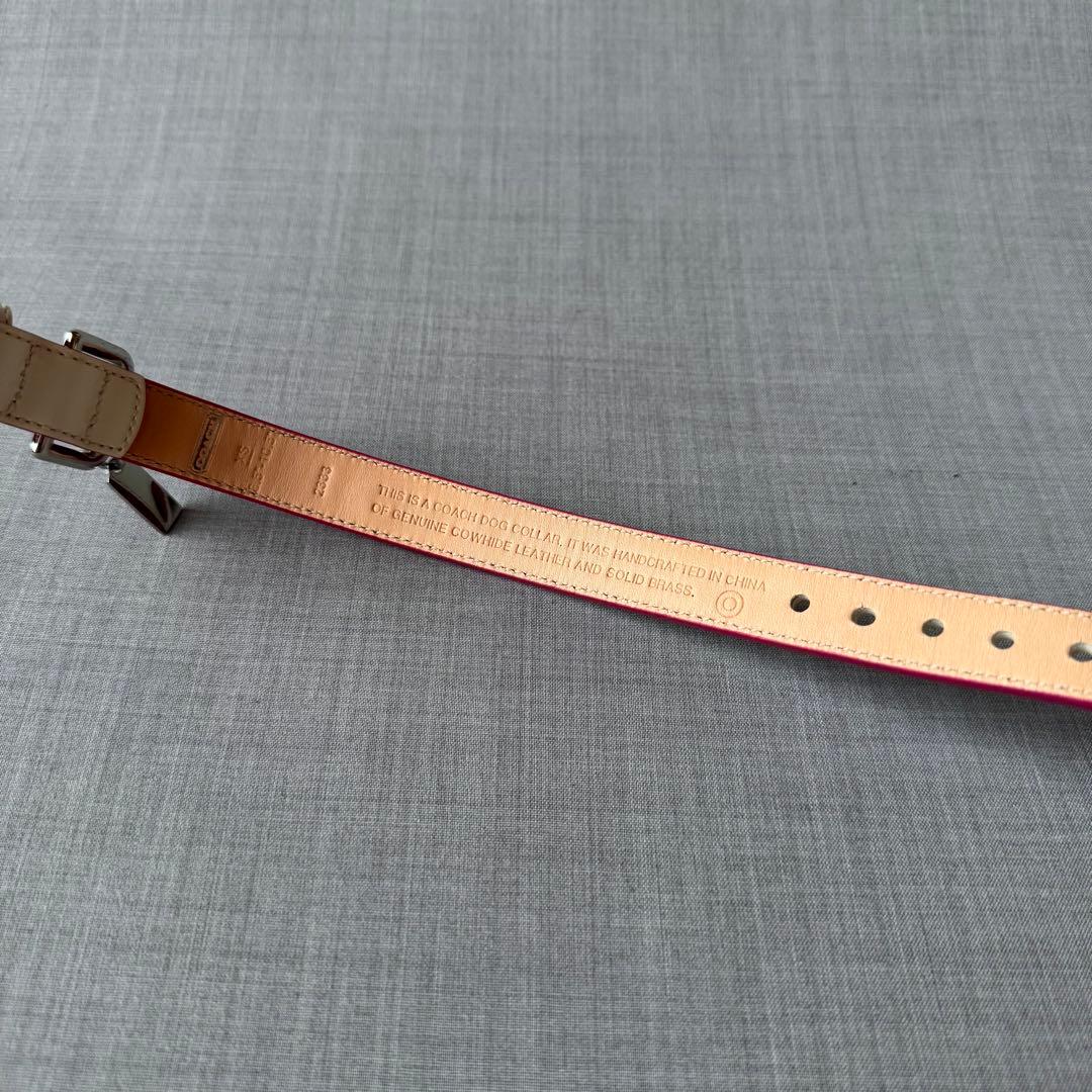 未使用 COACH コーチ ドッグカラー 小型犬様 ドット柄