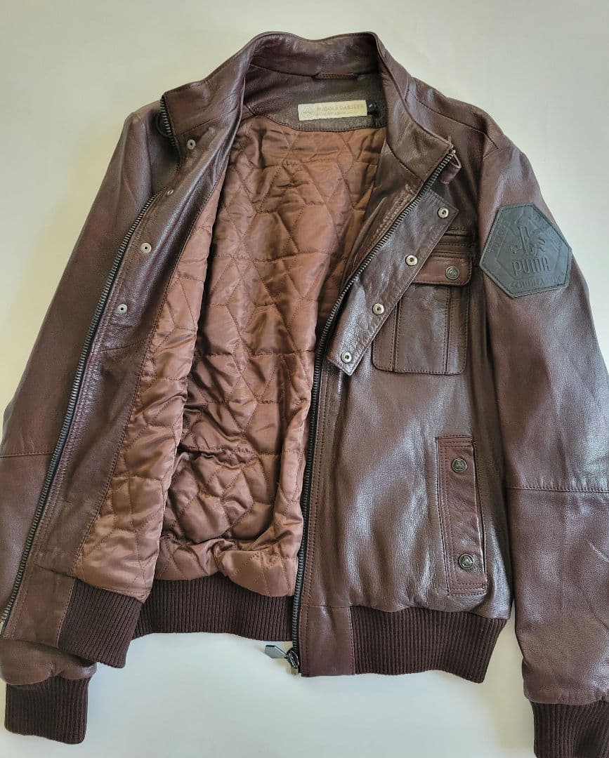 PUMA プーマ レザージャケット S ルドルフダスラー 革ジャン ライダース