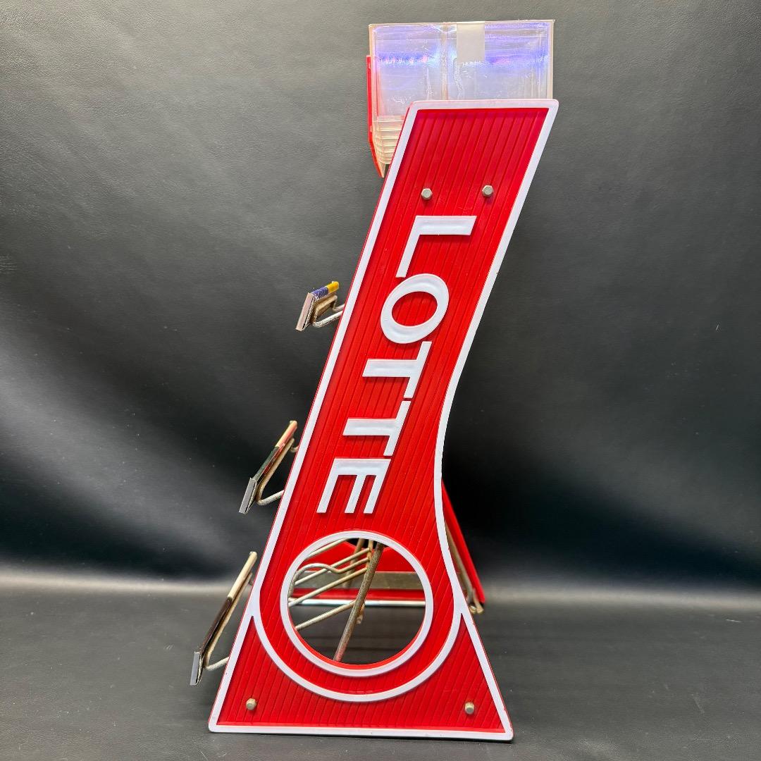 LOTTE ガム ディスプレイスタンド 陳列棚 店舗什器 商品棚 昭和レトロ