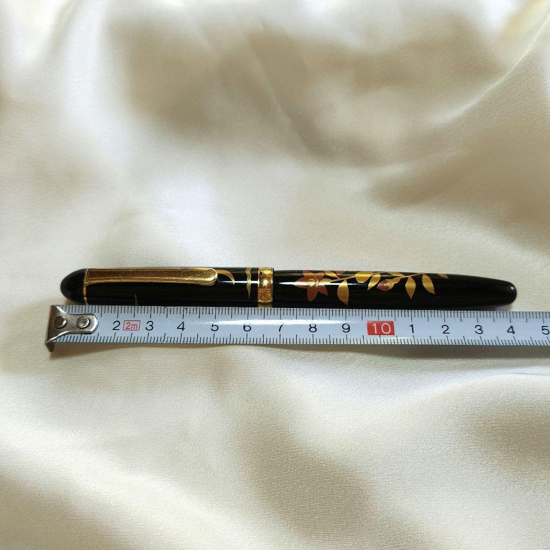 プラチナ URUSHI MAKI-E #3776 14K 中　蒔絵　京雲　桔梗？