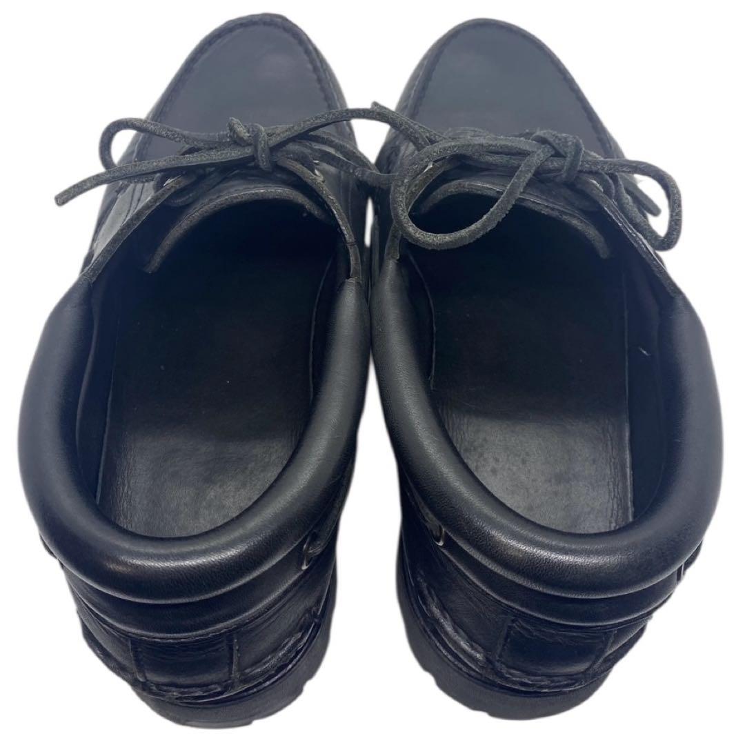 ティンバーランド　26cm デッキシューズ ビブラムソール ブラック 黒 レザー