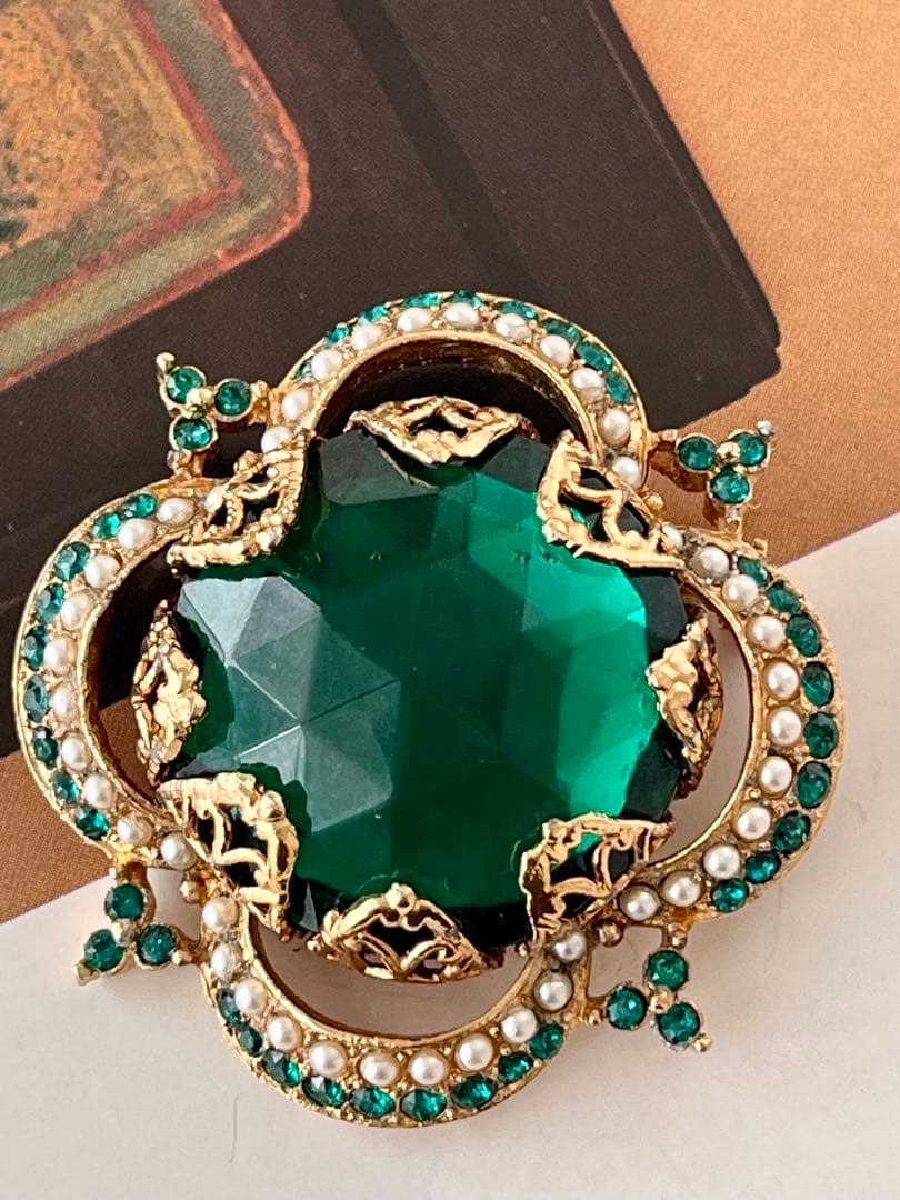 ココ様超希少！Corocraft ヴィンテージ ブローチB121 - アクセサリー低