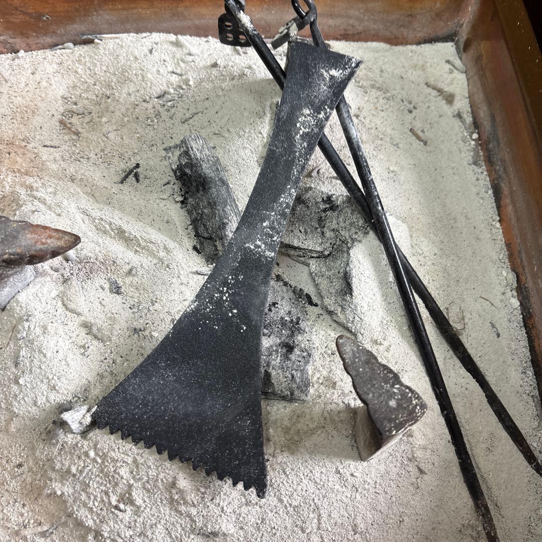 木製座卓 引き出し付き 灰皿付き 火鉢 囲炉裏テーブル 座卓 付属品あり