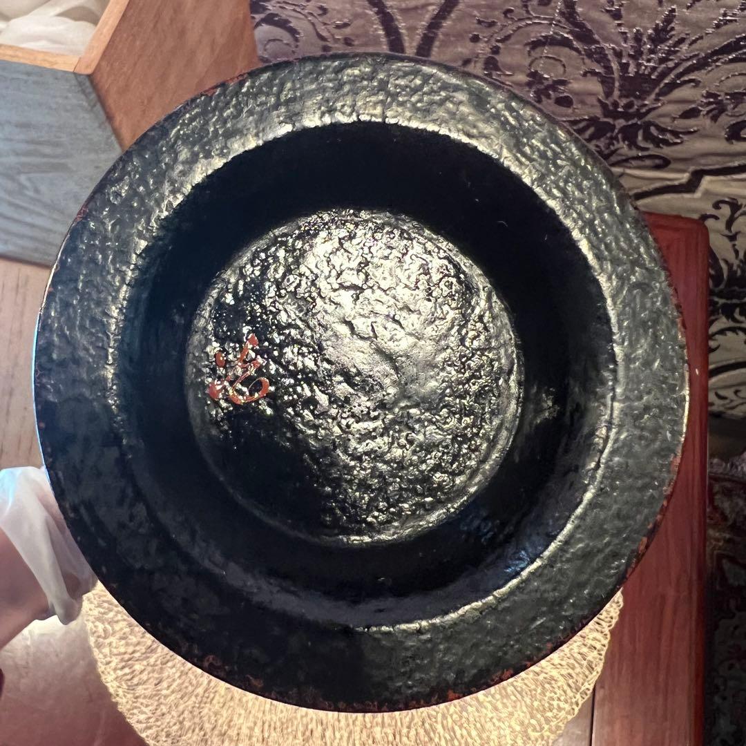 希少　二代目　村瀬治兵衛　花入　根来　日本美術 漆工芸　lacquerware