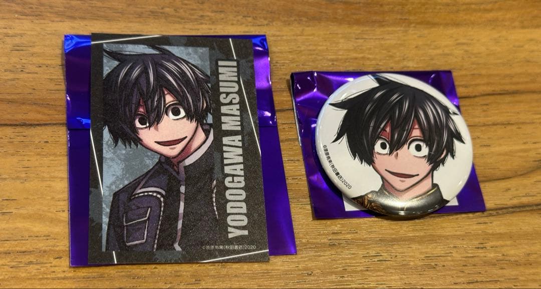 桃源暗鬼 キャラカード 缶バッジ 淀川真澄 セット