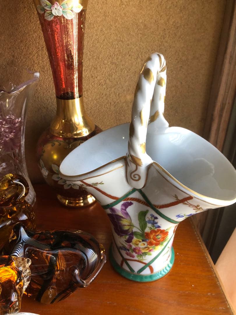 花瓶と置物 マイセン ボヘミアグラス ジブリ 干支 時計