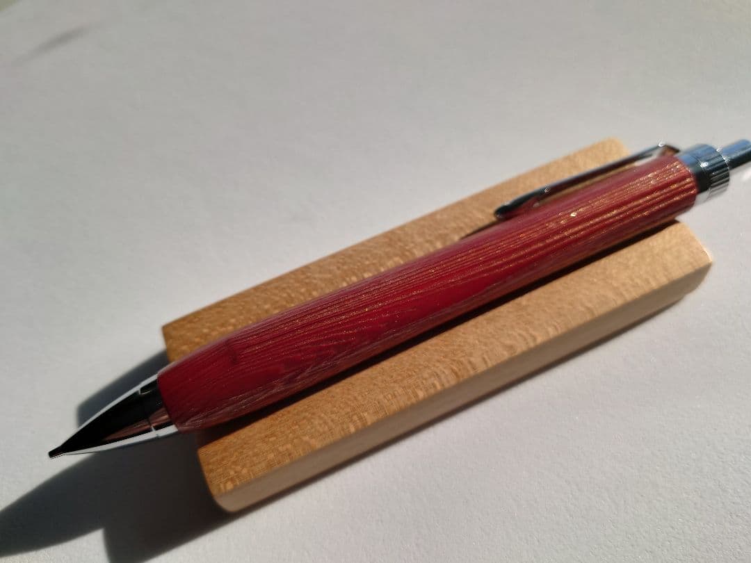 杉 シャープペンシル 浮造り 新うるし 変わり漆 拭き漆