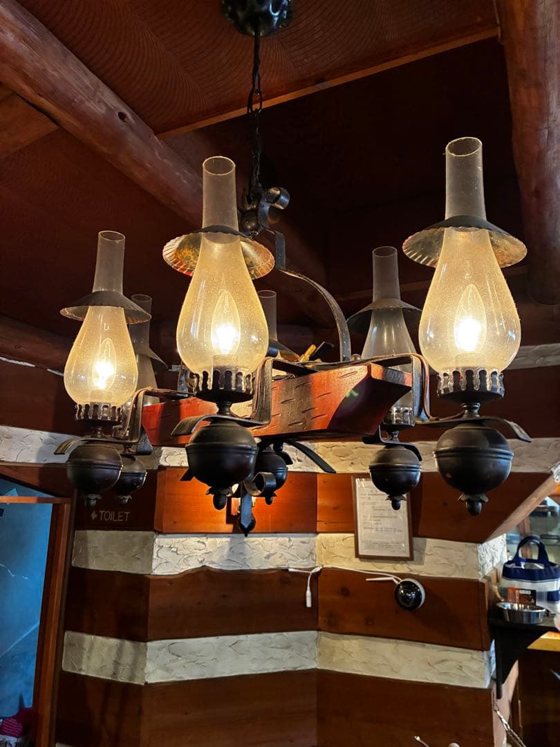 アンティーク 6灯シャンデリア カフェ インテリア オリジナル