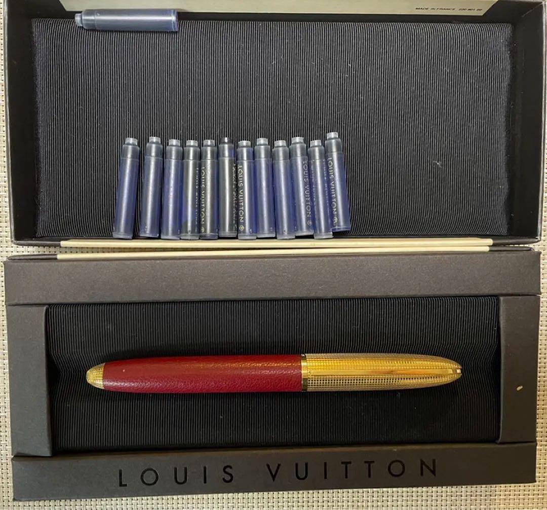 ルイヴィトン万年筆（18K）BOX・純正インクカートリッジ13本付き