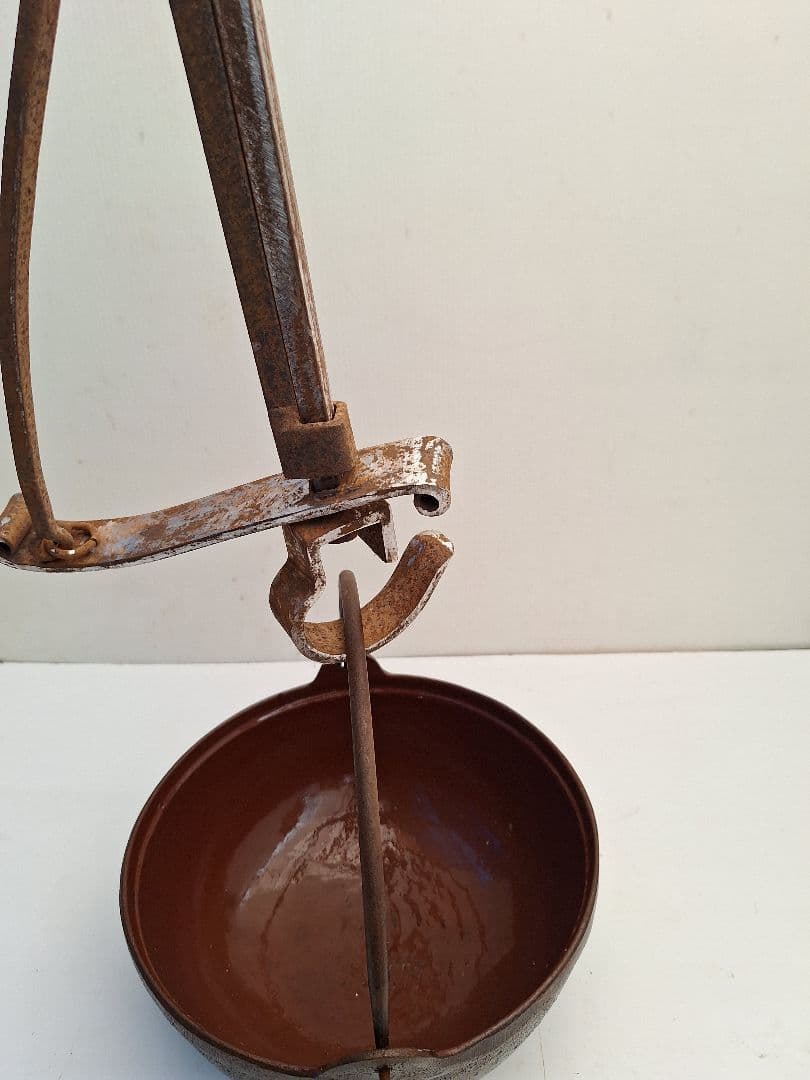 自在鉤　囲炉裏道具　アンティーク　鉄鉤　鉄鍋　引き取り専用