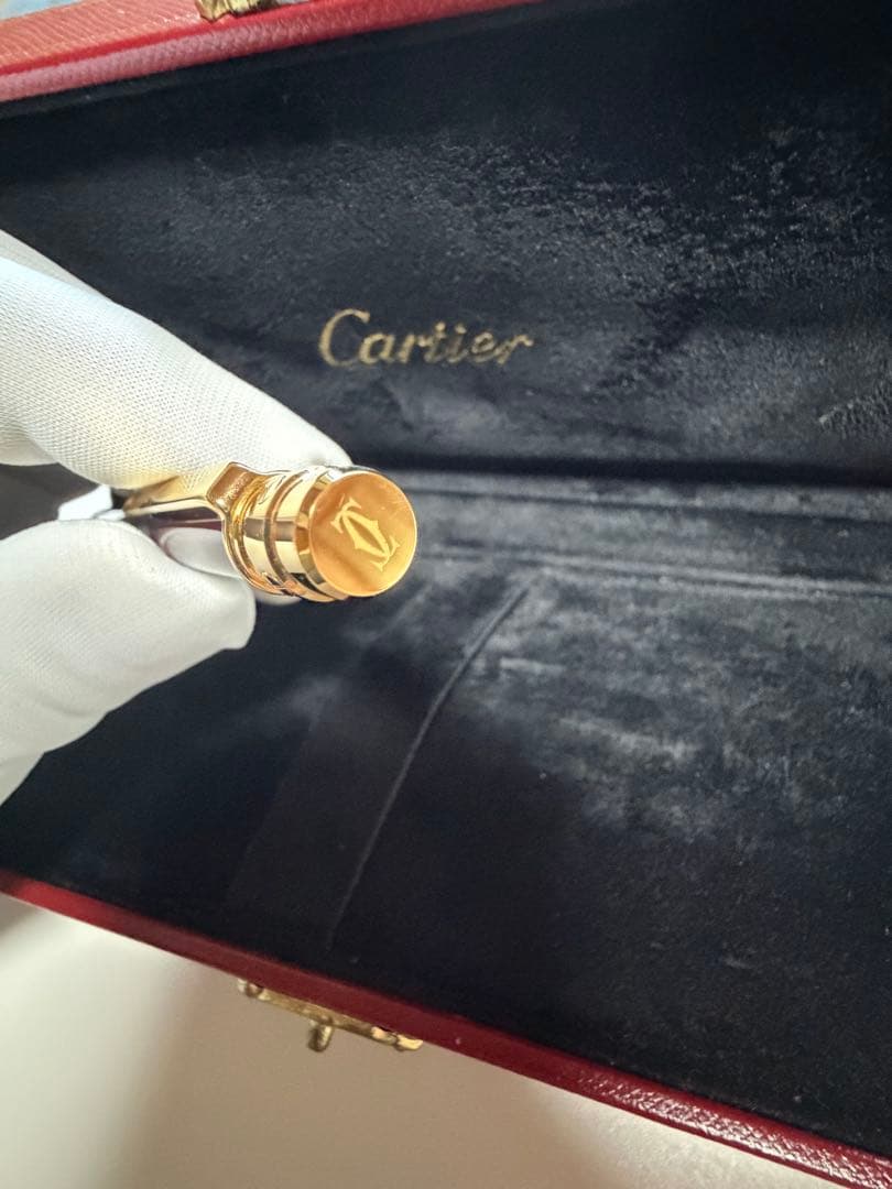 Cartier カルティエ ボールペン レッド ゴールド ボックス付き - メルカリ