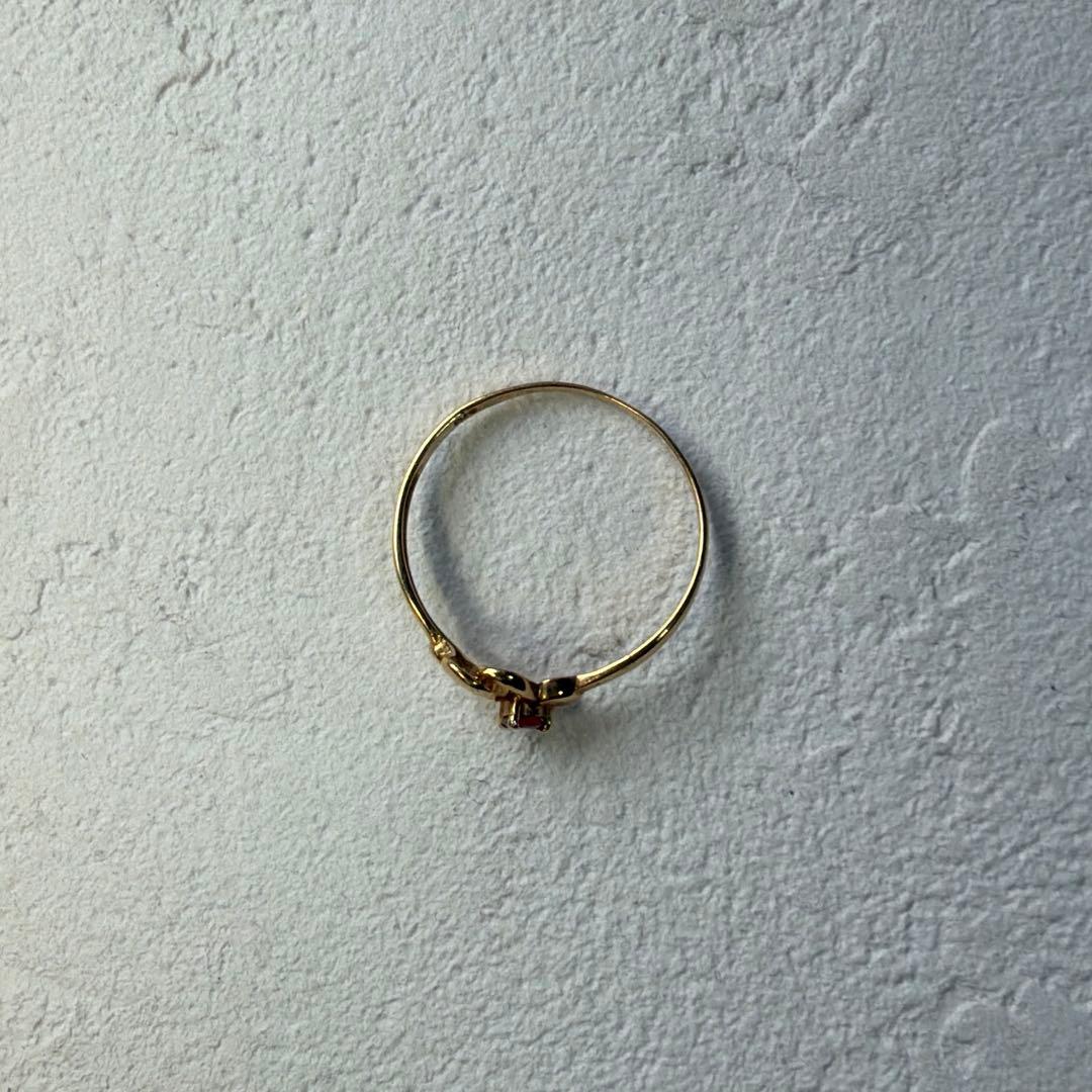 K18 ハート リング