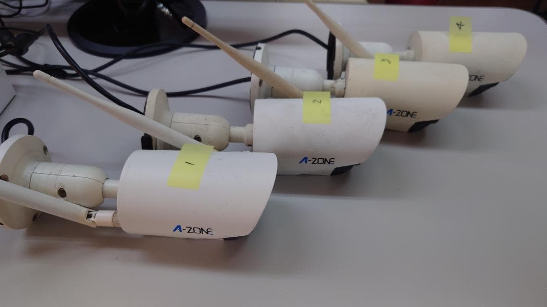 僕 様専用】A-ZONE Wireless P2P NVR カメラ4台セット 防犯・セーフティ