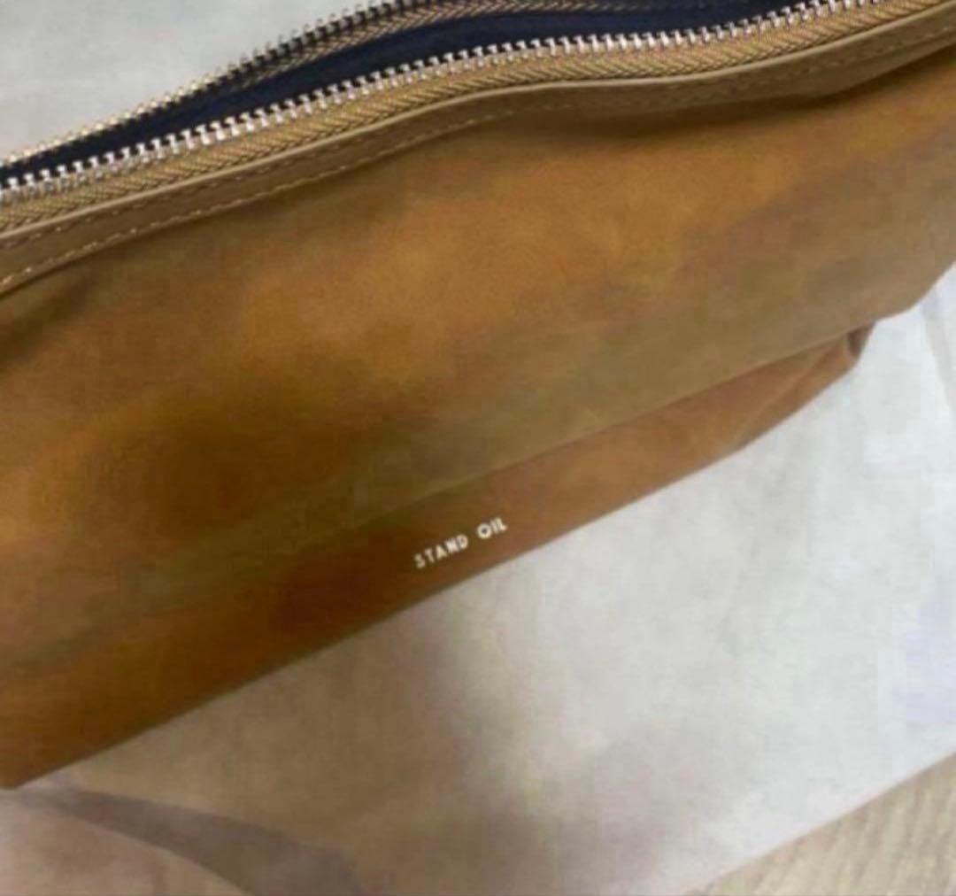 STAND OIL スエードハンドバッグ ブラウン