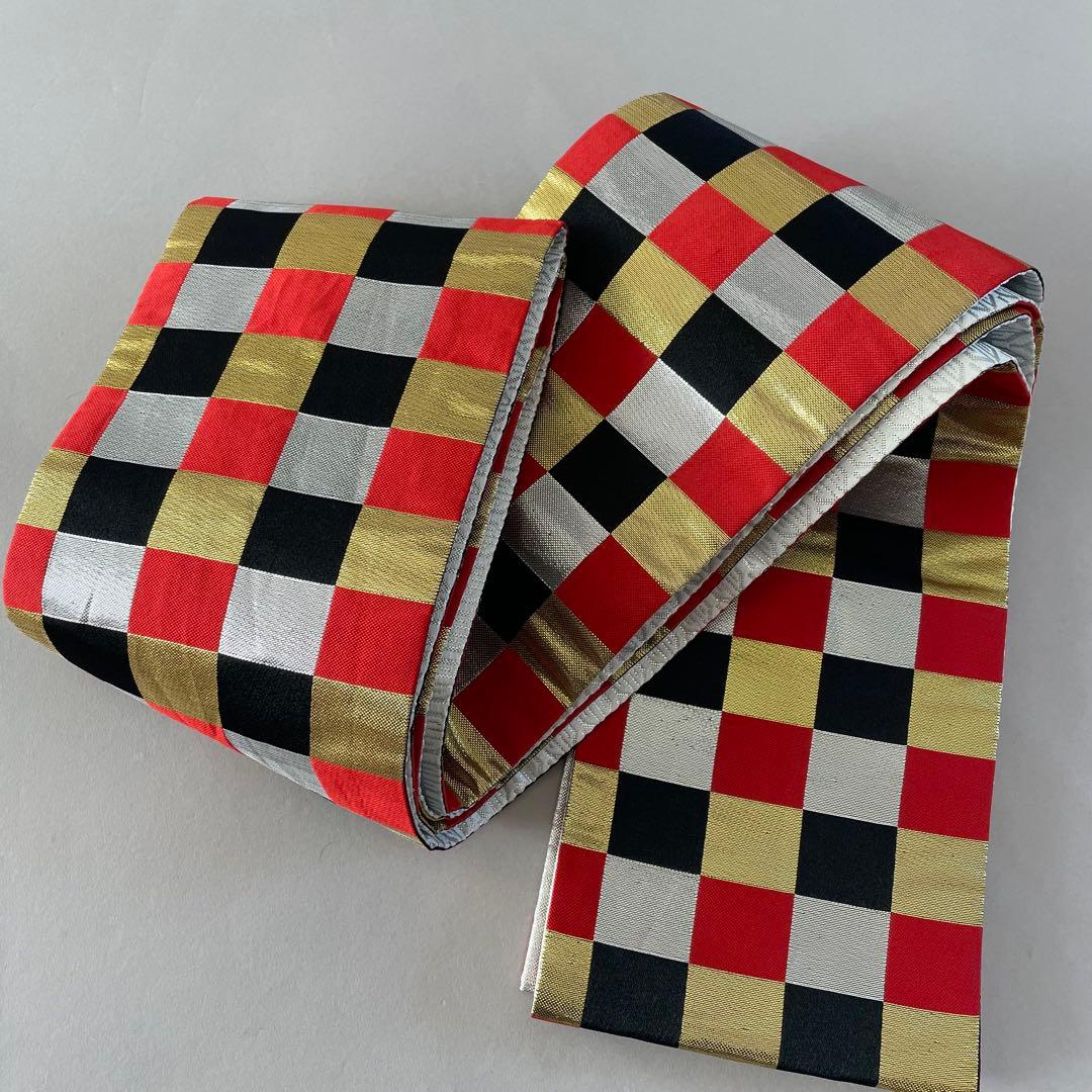 七五三　５歳〜６歳向き　アンティークお着物セット　髪飾り付き