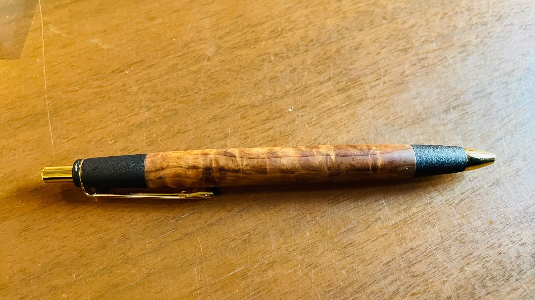 野原工芸似 イベント購入 限定 ボナペン（杉の杢） シャープペン