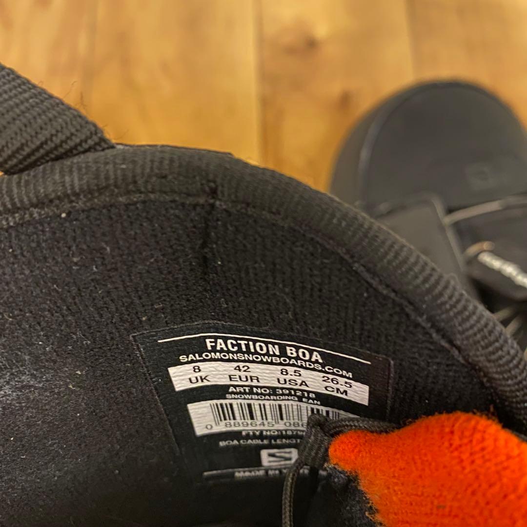 極美品✨SALOMON FACTION BOA 26.5cm サロモン