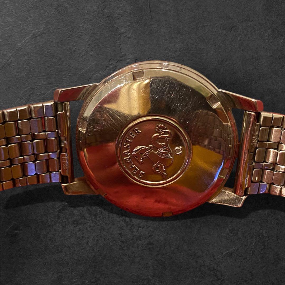 【希少コレクション】オメガ シーマスター 1960年代 Ω純正風防＆ライスブレス