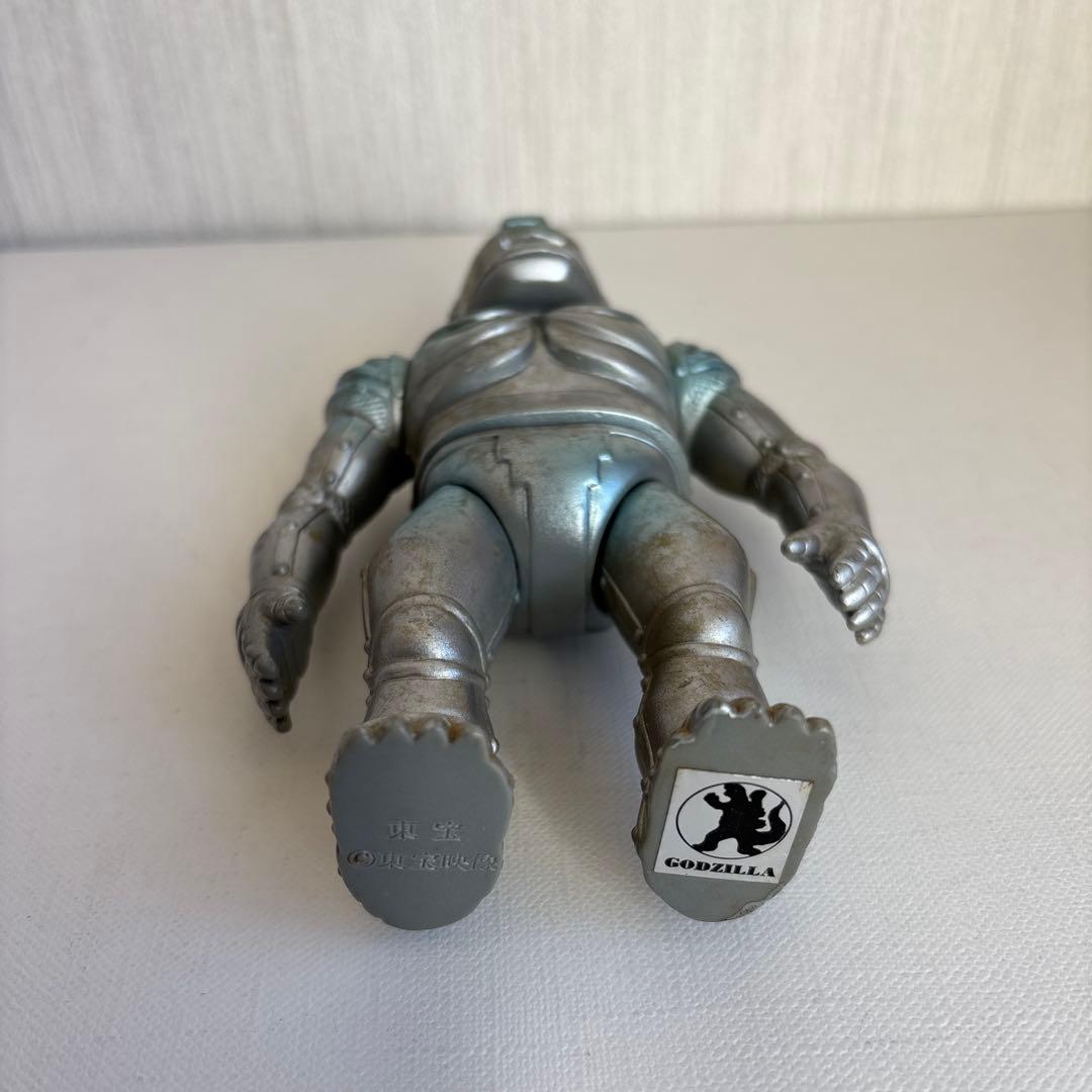 山勝　メカニコング　ソフビフィギュア　ゴジラ　当時物　足裏版権シール付き