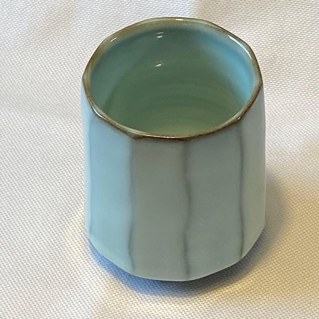 小石原焼 人間国宝 福島善三 中野月白瓷 湯呑み - メルカリ